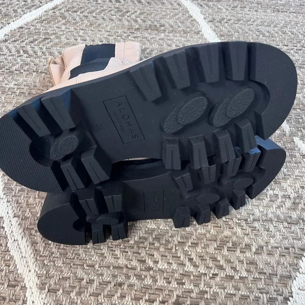 ALOHAS Chunky Lug Sole Boot Sz 38/ US 7-7.5